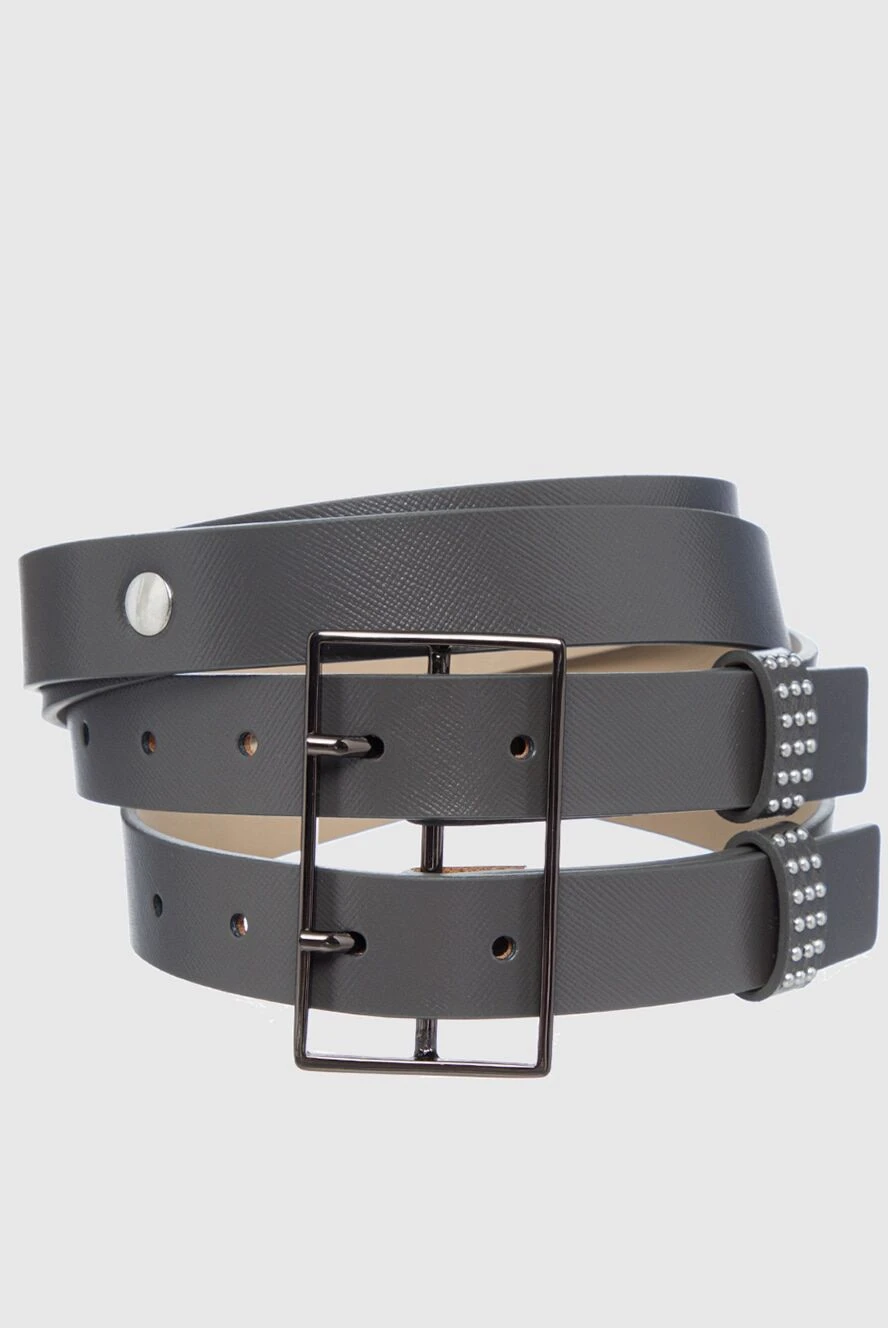 Panicale woman gray leather belt for women купить с ценами и фото 160562 - photo 1