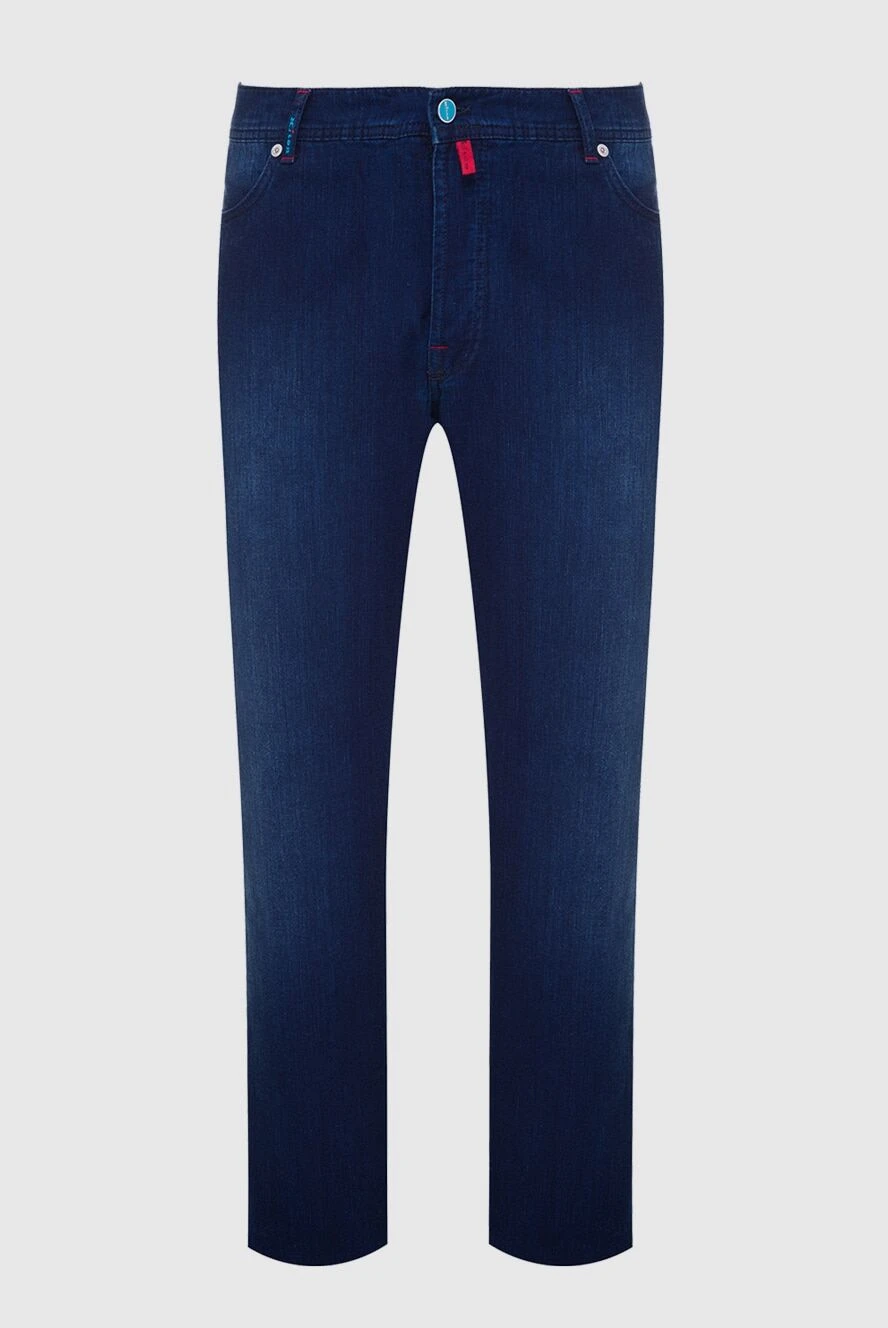 Kiton man blue cotton jeans for men купить с ценами и фото 160571 - photo 1