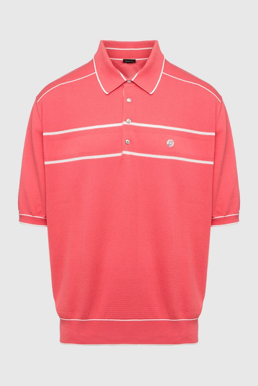 Stefano Ricci поло из хлопка оранжевое мужское 160642 - фото 1