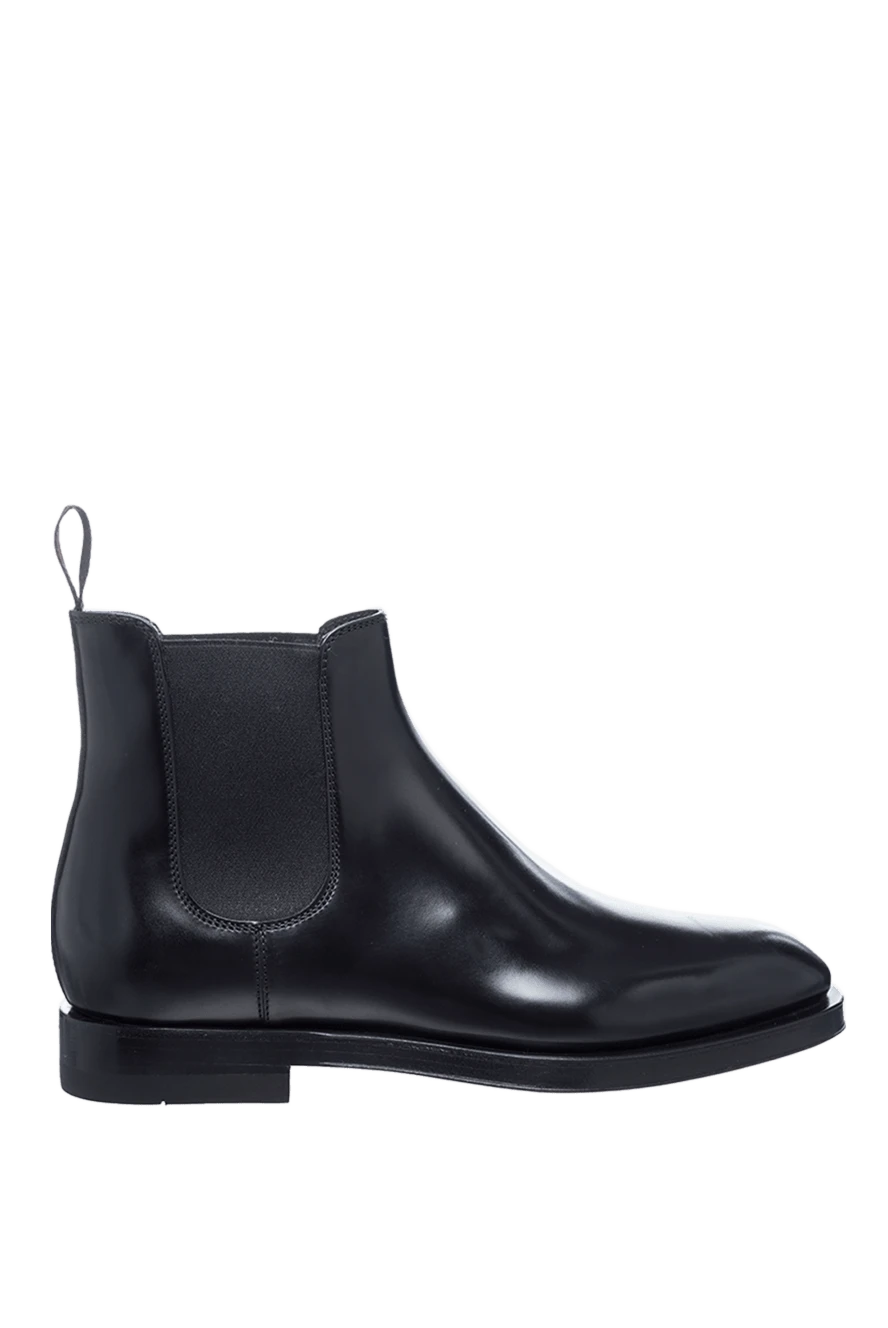 Santoni woman black leather boots for women купить с ценами и фото 160800 - photo 1