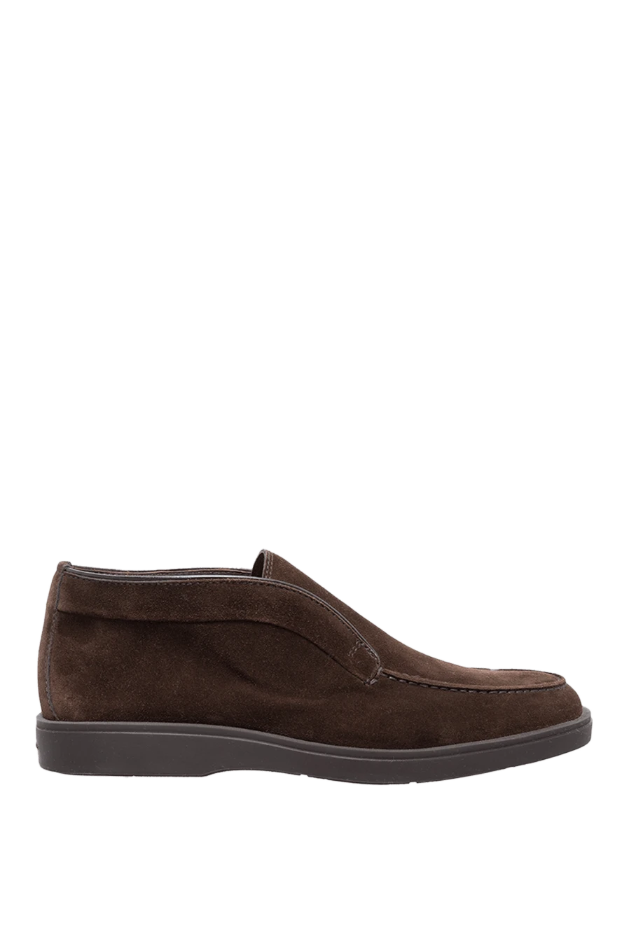 Santoni man brown suede loafers for men купить с ценами и фото 160803 - photo 1