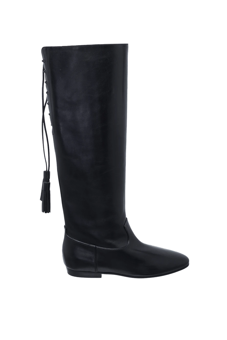 Celine woman black leather boots for women купить с ценами и фото 160811 - photo 1