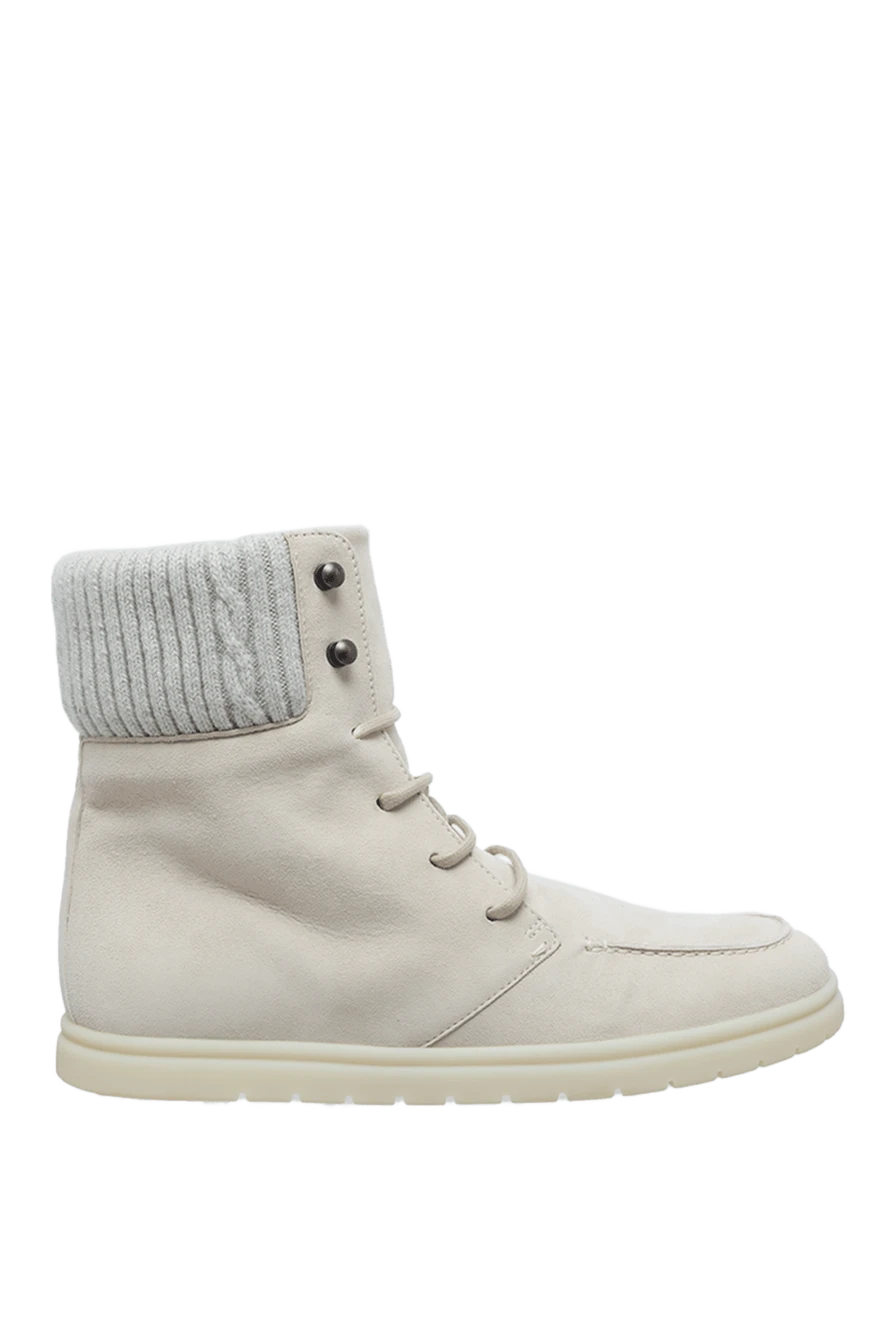 Loro Piana woman white nubuck boots for women купить с ценами и фото 160830 - photo 1