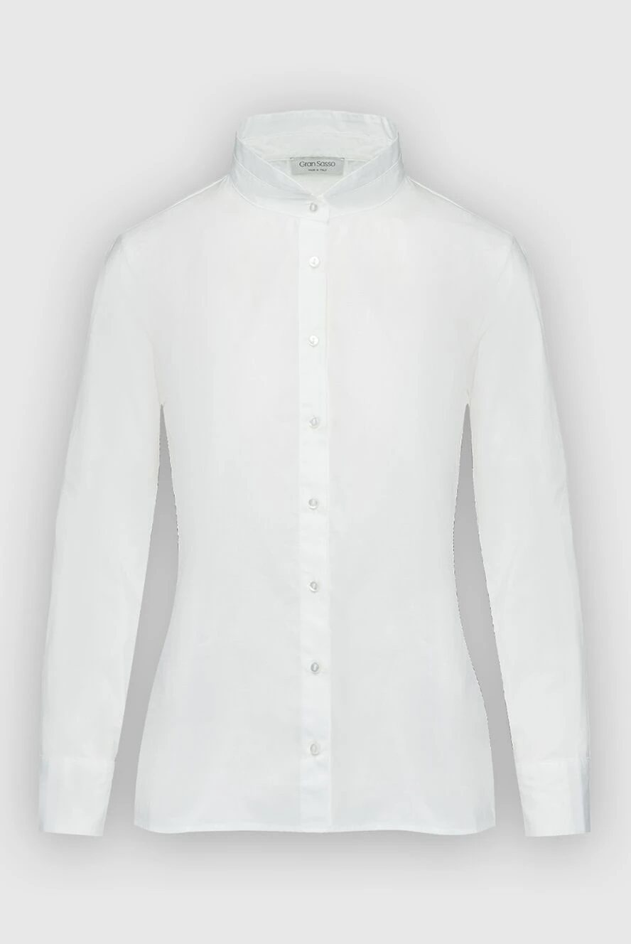 Gran Sasso woman white cotton shirt for women купить с ценами и фото 160958 - photo 1