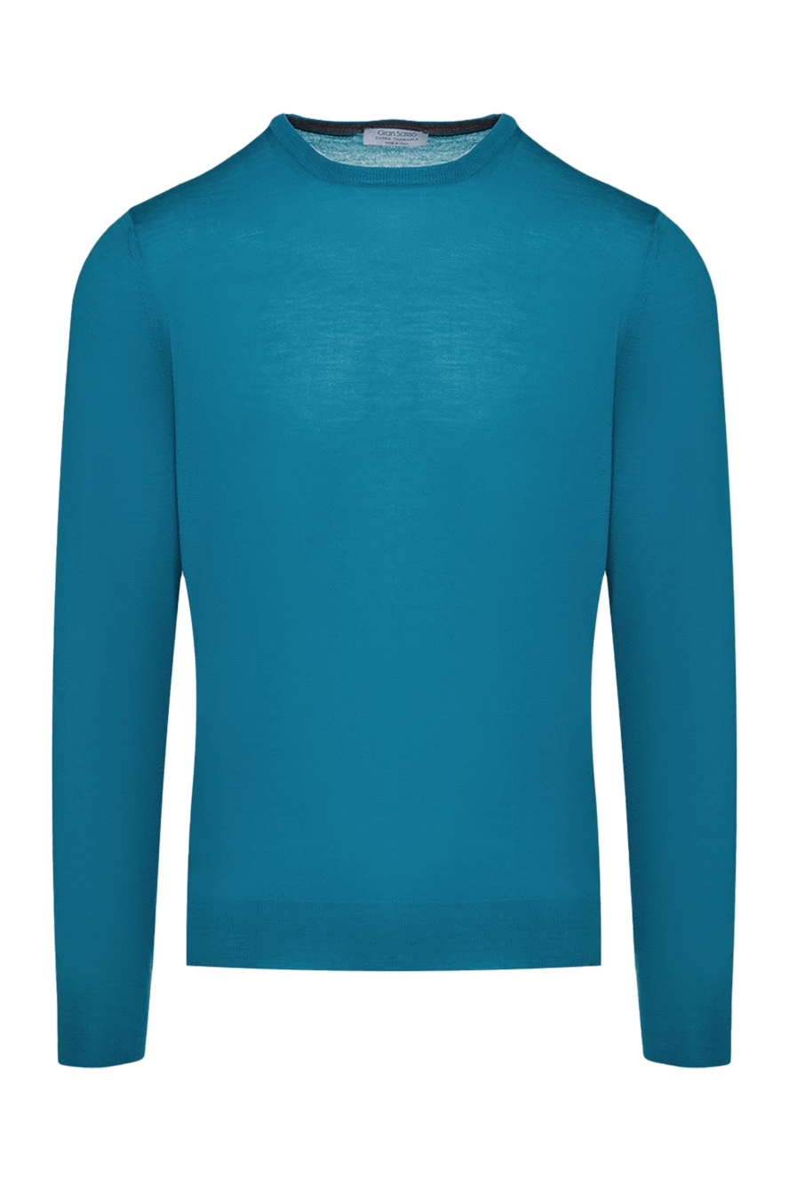 Gran Sasso man blue wool jumper for men купить с ценами и фото 160974 - photo 1