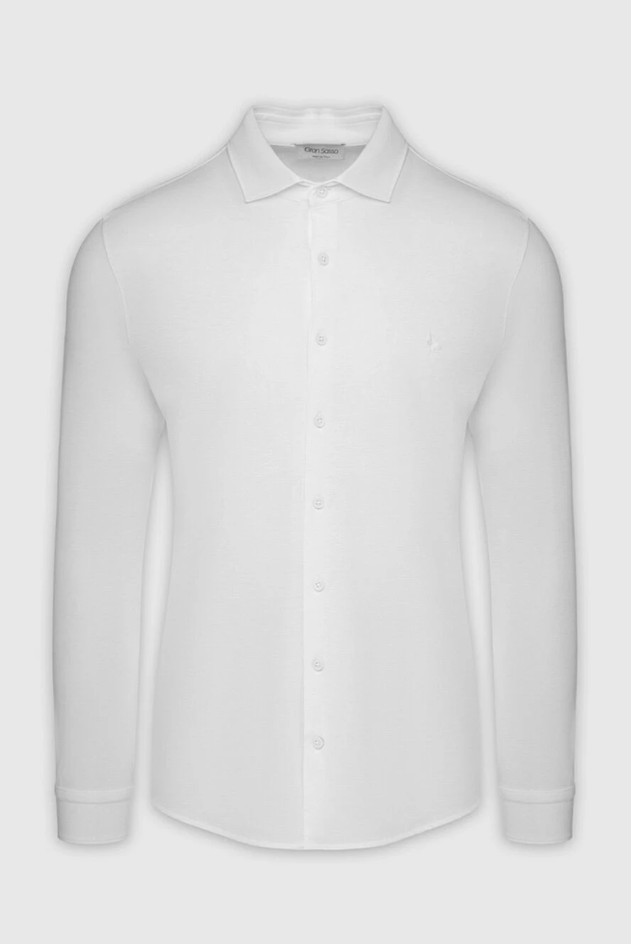 Gran Sasso man white cotton shirt for men купить с ценами и фото 160988 - photo 1