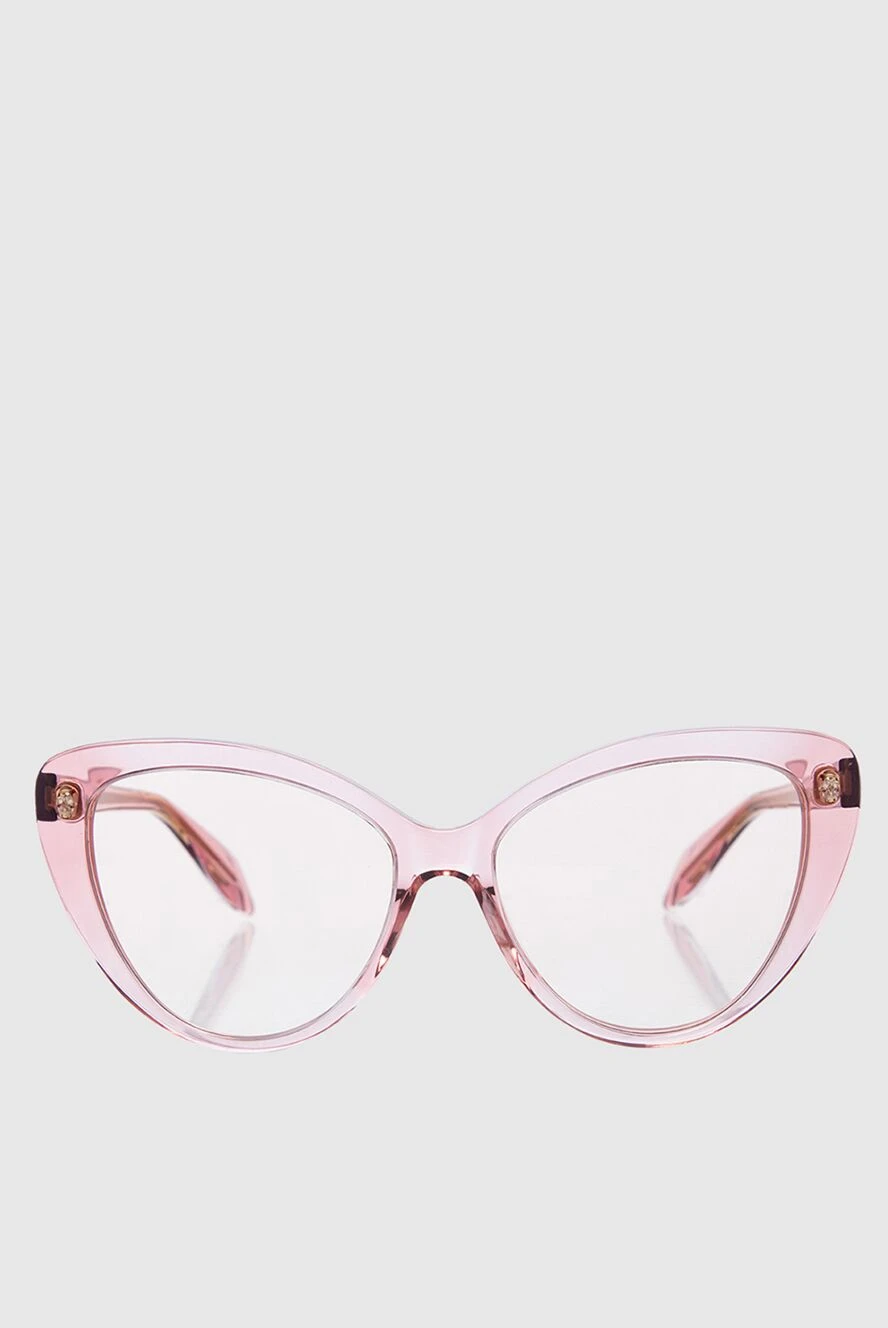 Alexander McQueen woman pink plastic and metal glasses for women купить с ценами и фото 161138 - photo 1