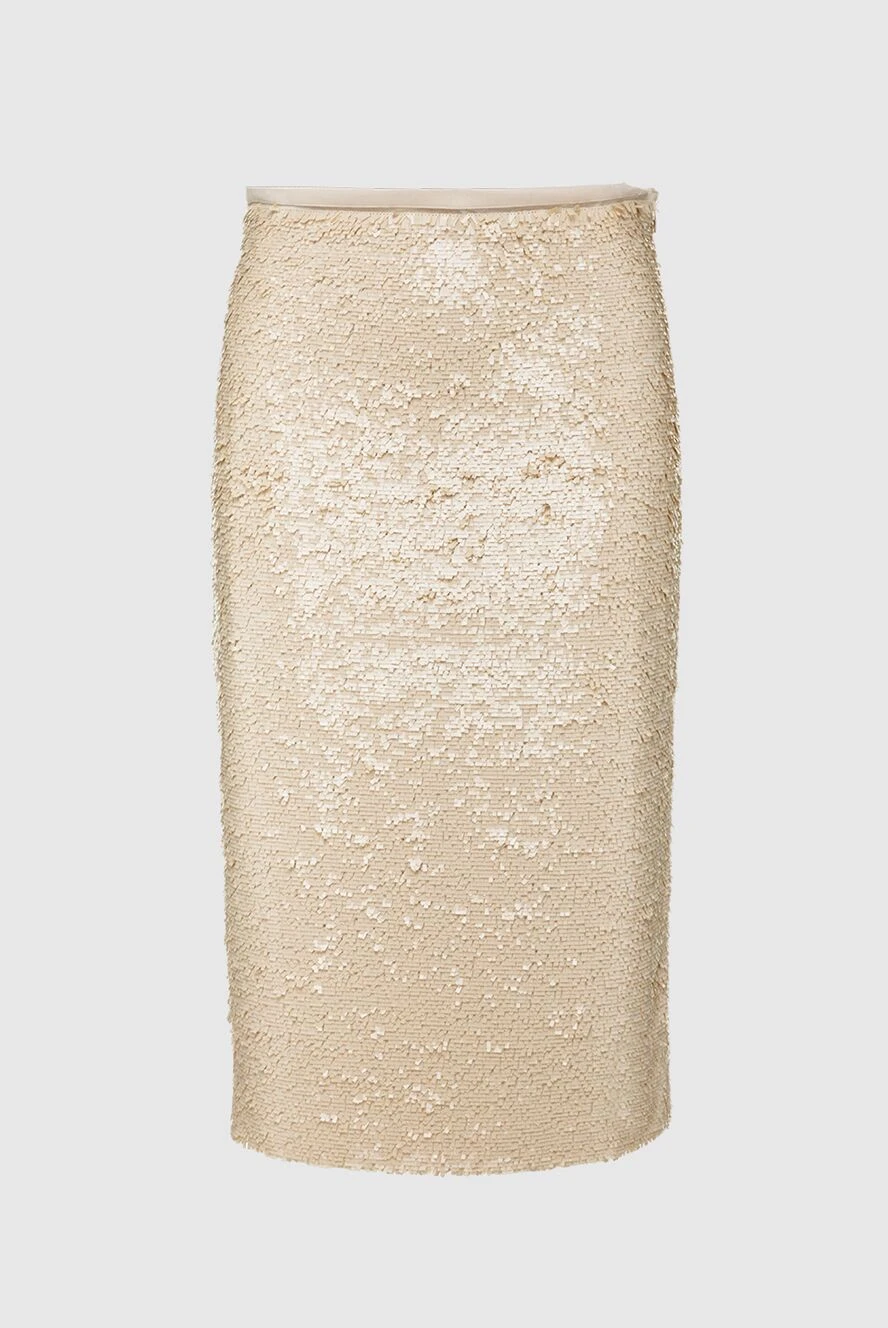 Brunello Cucinelli woman beige polyamide skirt for women купить с ценами и фото 161301 - photo 1