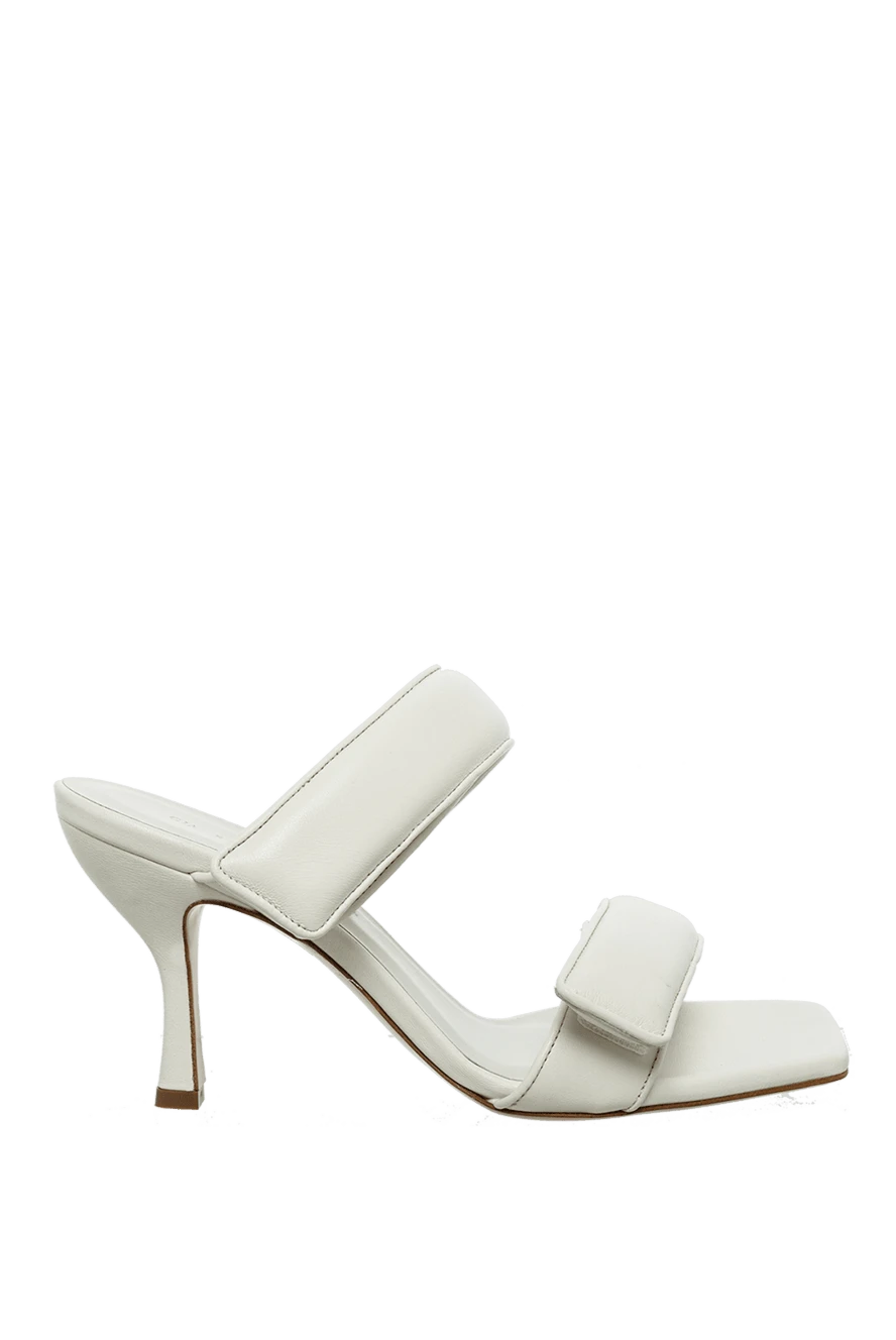 Gia Borghini woman white leather sandals for women купить с ценами и фото 161387 - photo 1