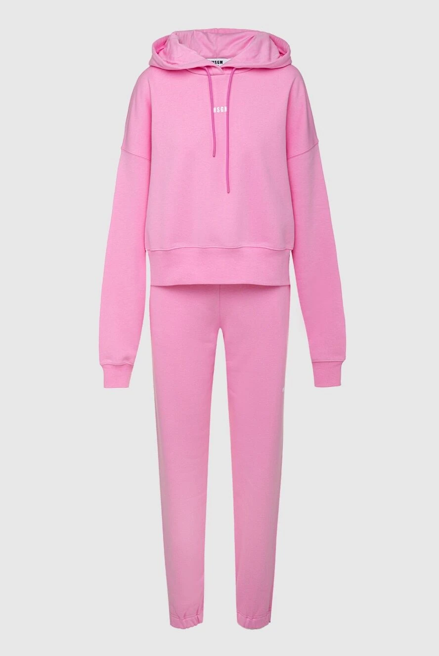 MSGM woman women's pink cotton walking suit купить с ценами и фото 161430 - photo 1