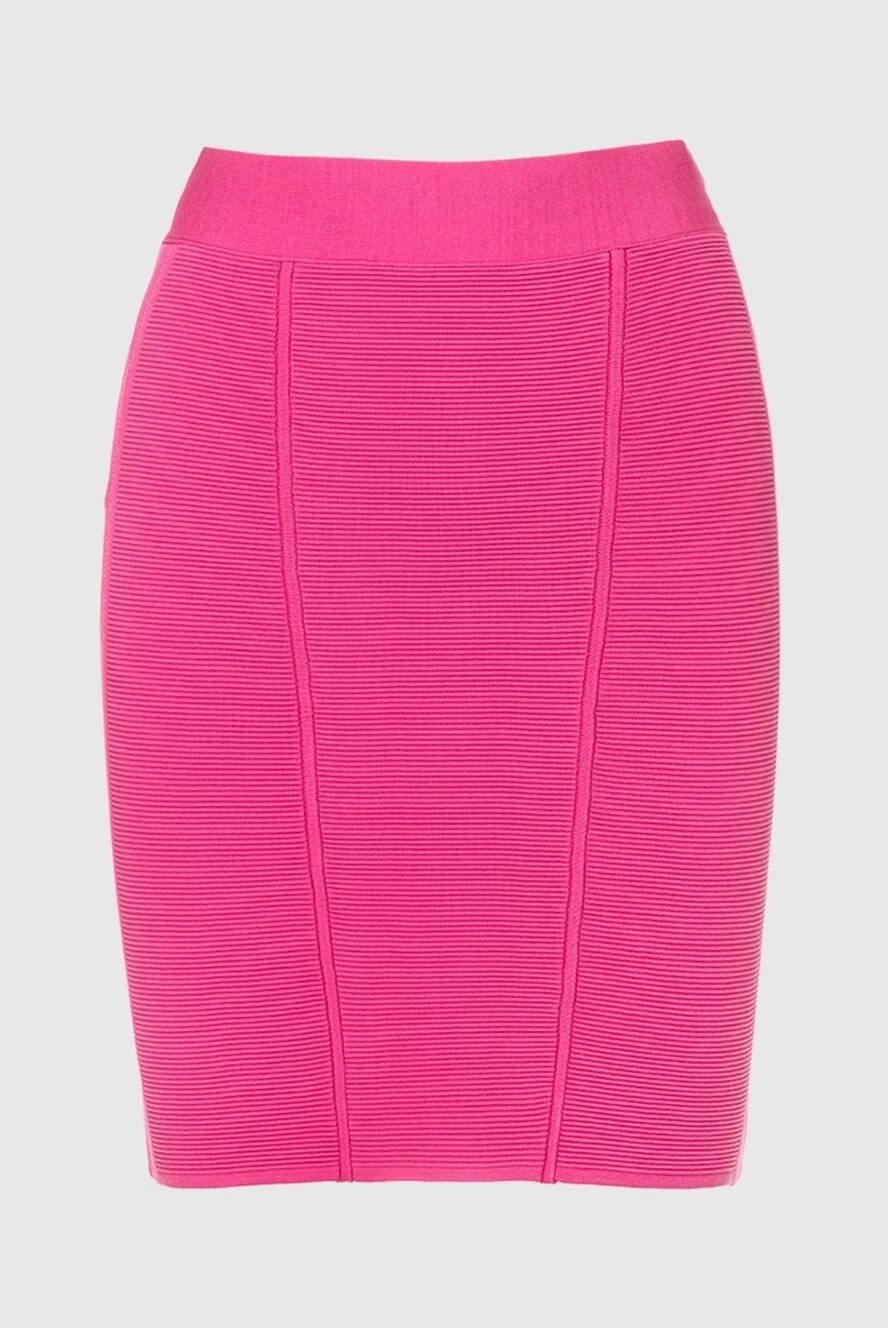 Herve Leger woman pink viscose and polyester skirt for women купить с ценами и фото 161558 - photo 1