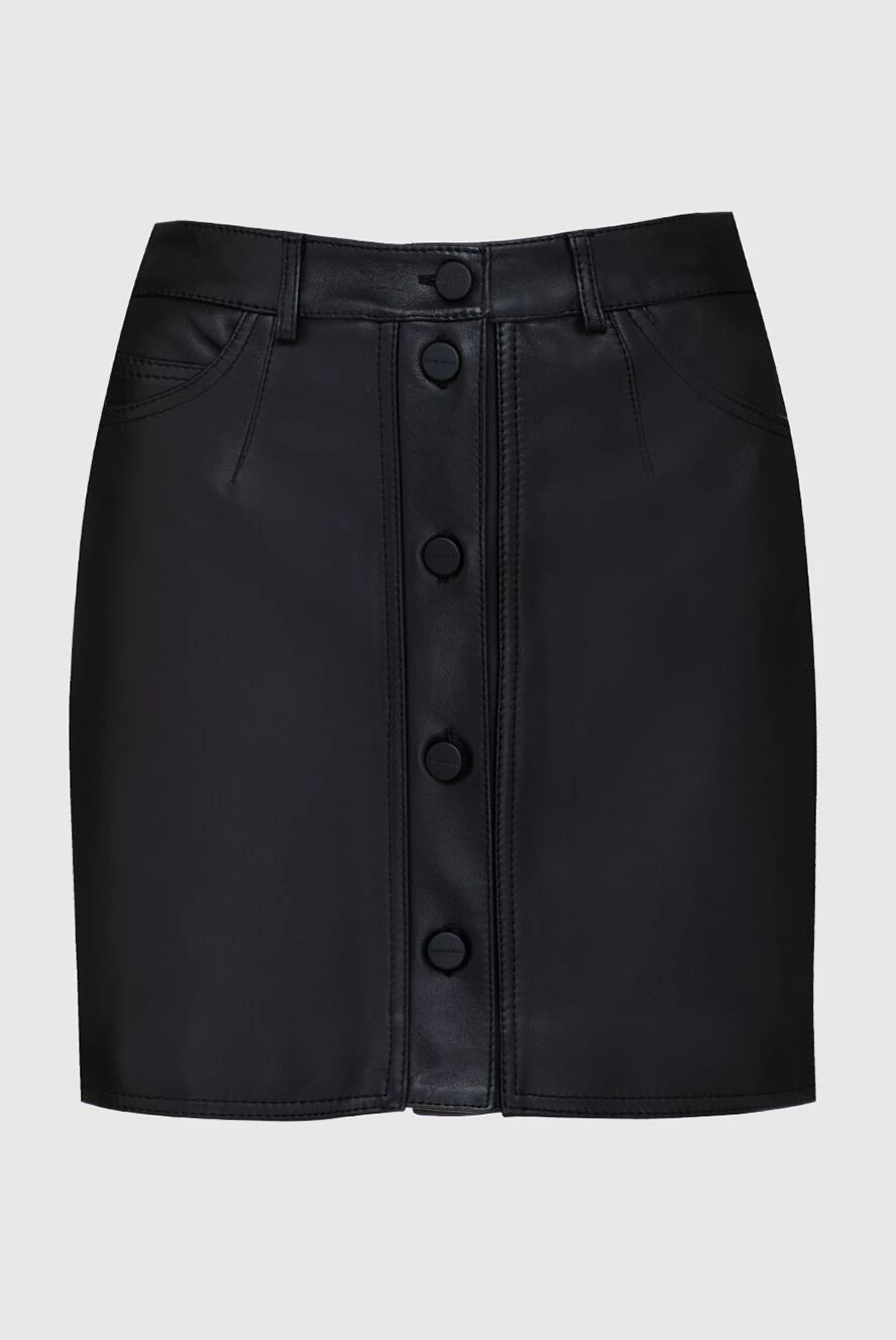 David Koma woman black leather skirt for women купить с ценами и фото 161579 - photo 1