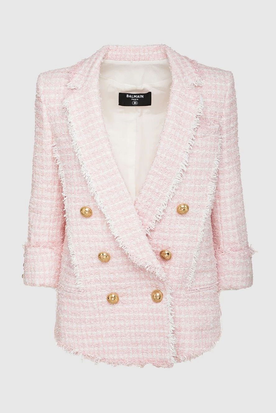 Balmain woman women's pink jacket купить с ценами и фото 161618 - photo 1