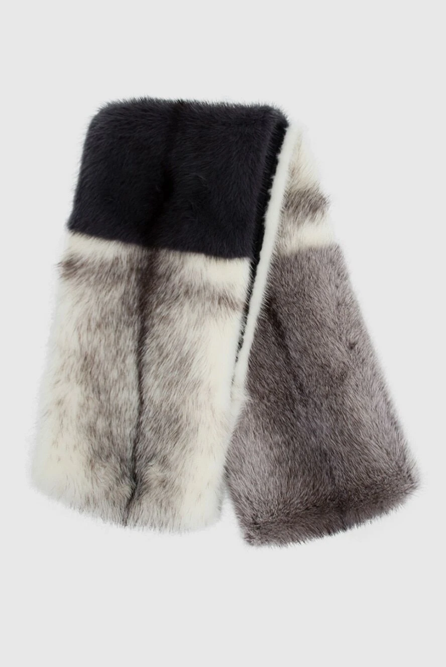 Dior woman gray mink fur scarf for women купить с ценами и фото 161646 - photo 1