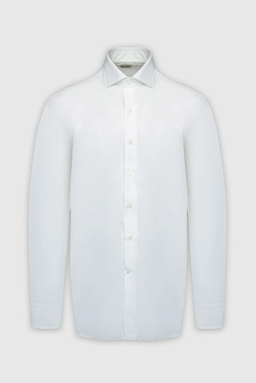 Alessandro Gherardi man white cotton shirt for men купить с ценами и фото 161696 - photo 1