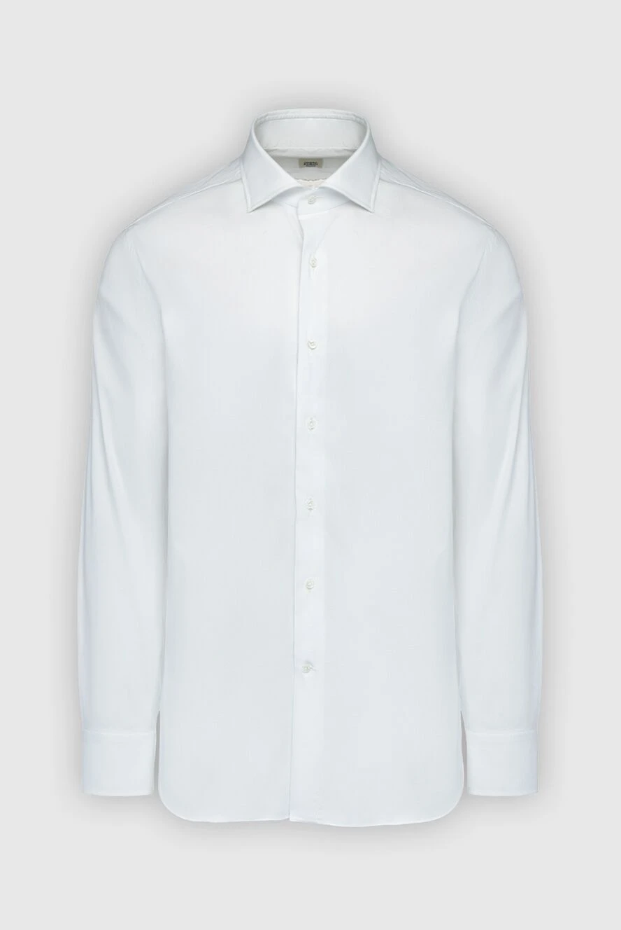 Alessandro Gherardi man white cotton shirt for men купить с ценами и фото 161697 - photo 1