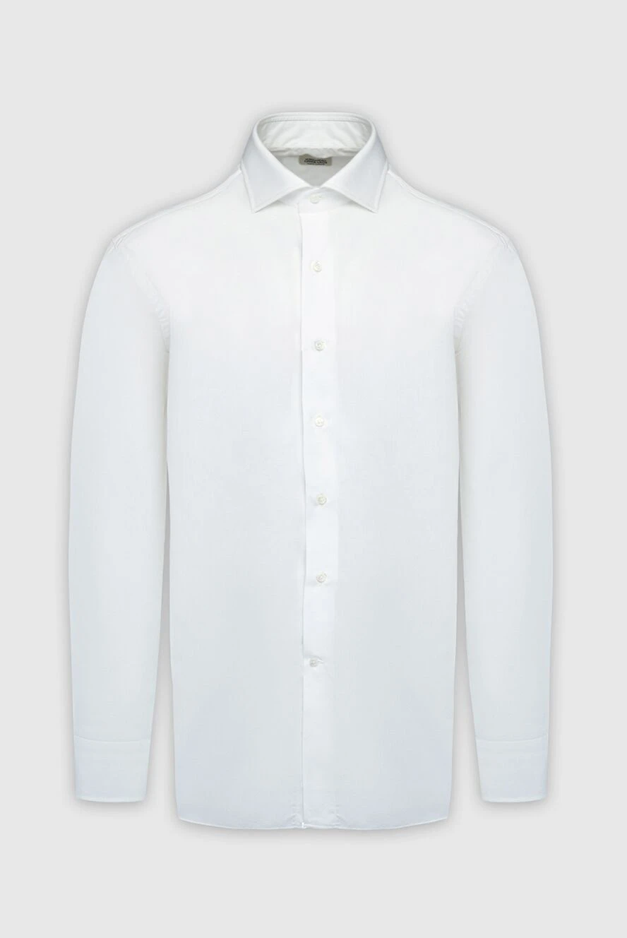 Alessandro Gherardi man white cotton shirt for men купить с ценами и фото 161702 - photo 1