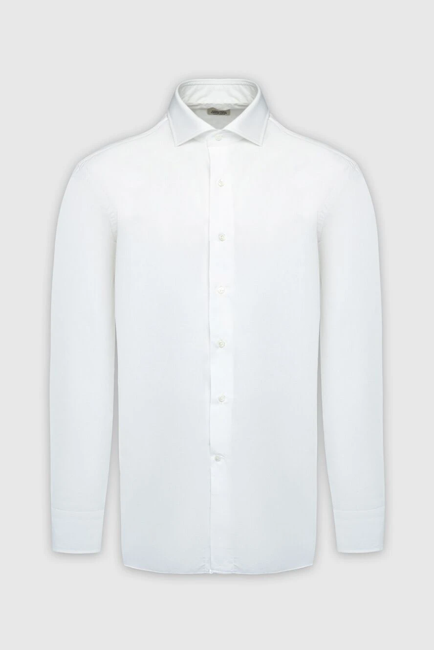 Alessandro Gherardi man white cotton shirt for men купить с ценами и фото 161704 - photo 1