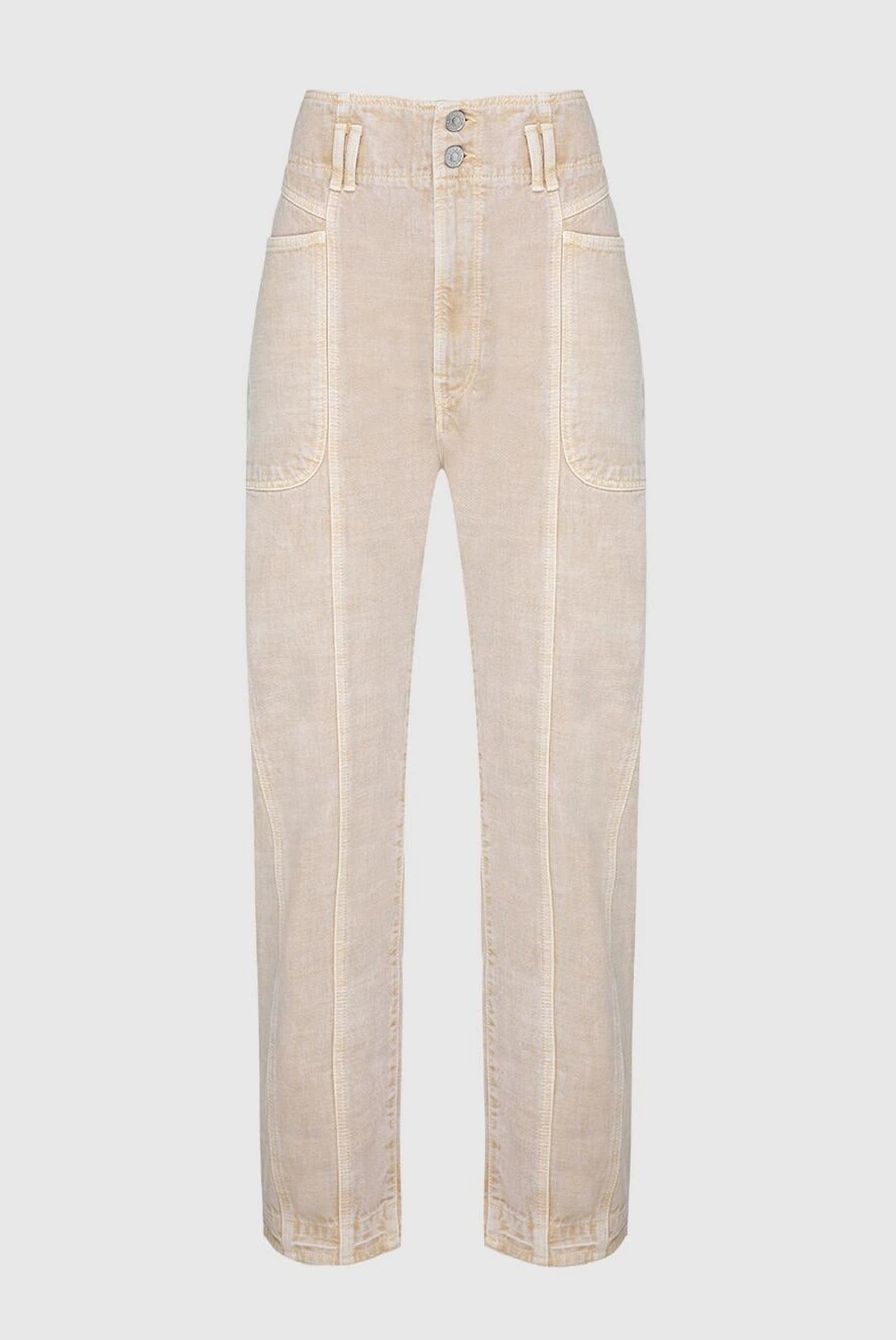 Isabel Marant woman beige cotton jeans for women купить с ценами и фото 161752 - photo 1