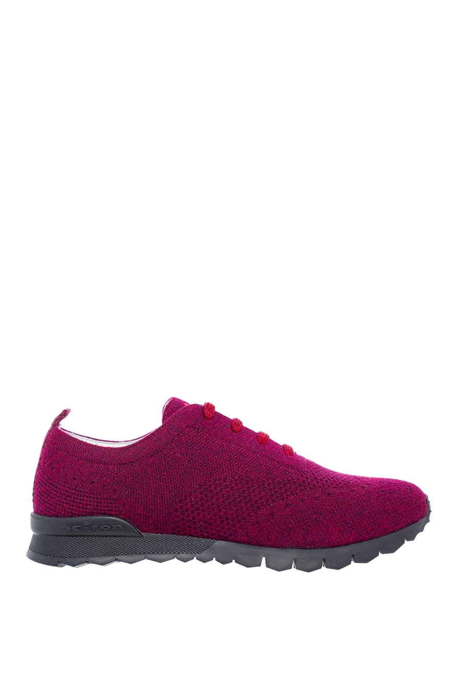 Kiton man viscose sneakers burgundy for men купить с ценами и фото 161776 - photo 1