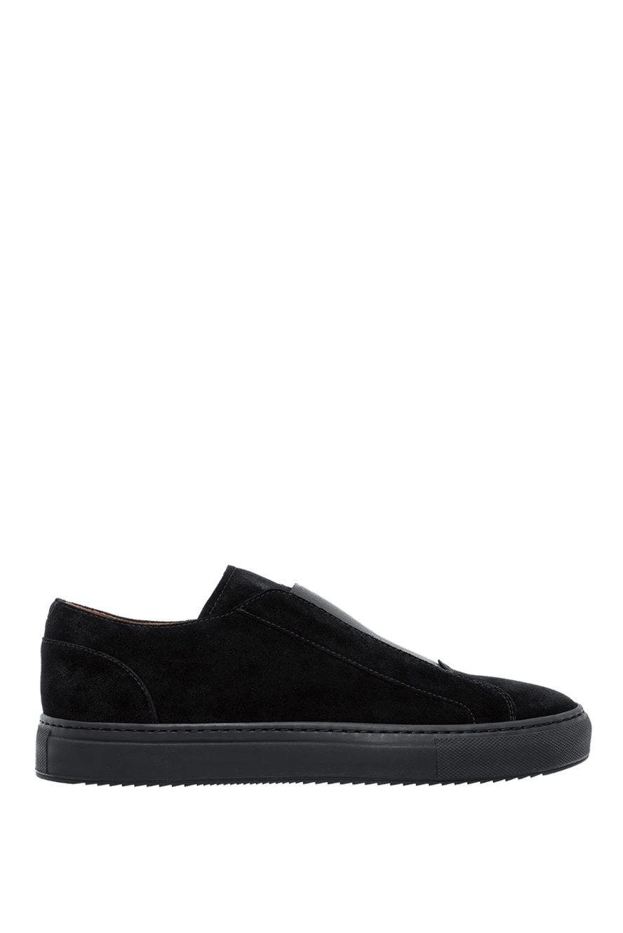 Doucal`s man black nubuck sneakers for men купить с ценами и фото 161847 - photo 1