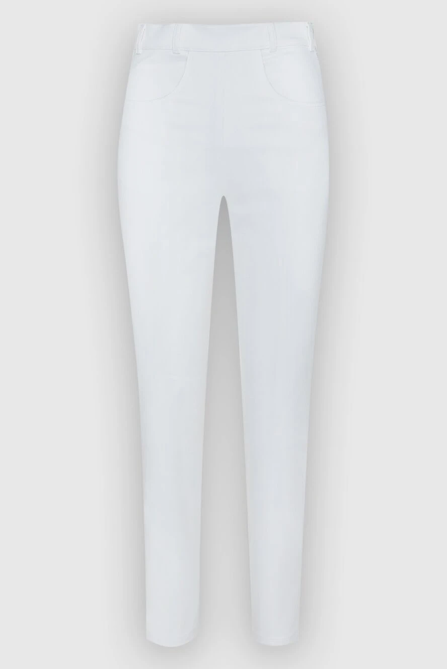 Philosophy di Lorenzo Serafini woman white cotton trousers for women купить с ценами и фото 161866 - photo 1