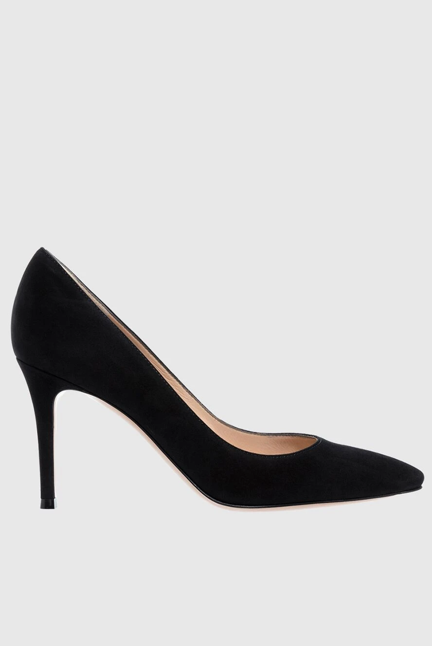 Gianvito Rossi woman black nubuck shoes for women купить с ценами и фото 161881 - photo 1