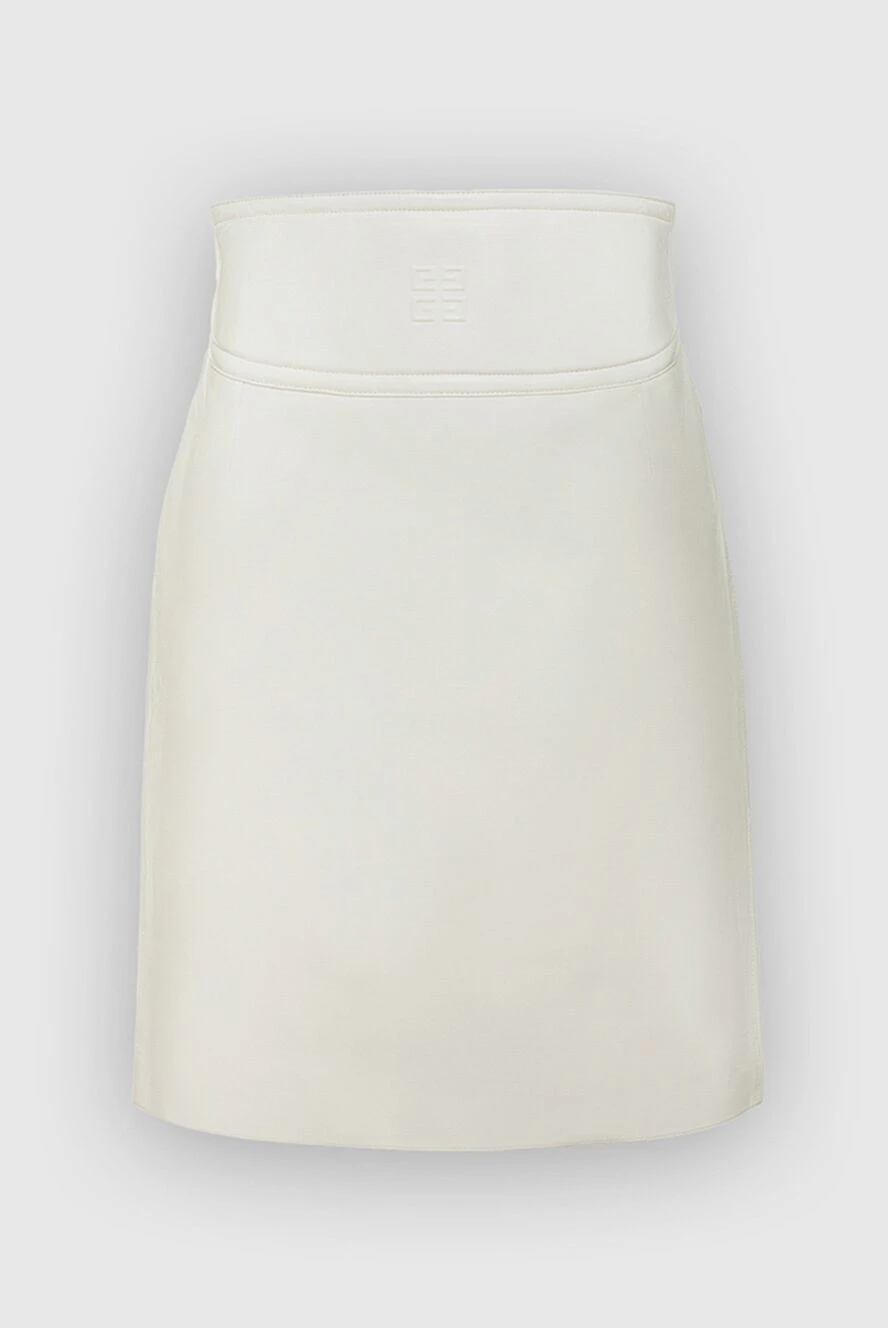 Givenchy woman white leather skirt for women купить с ценами и фото 162029 - photo 1