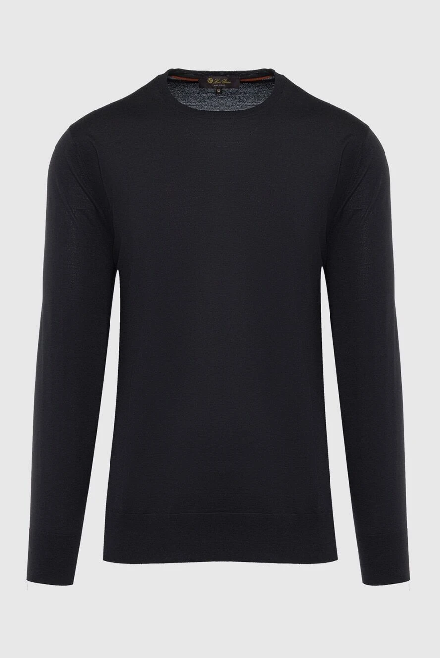 Loro Piana man black wool jumper for men купить с ценами и фото 162064 - photo 1