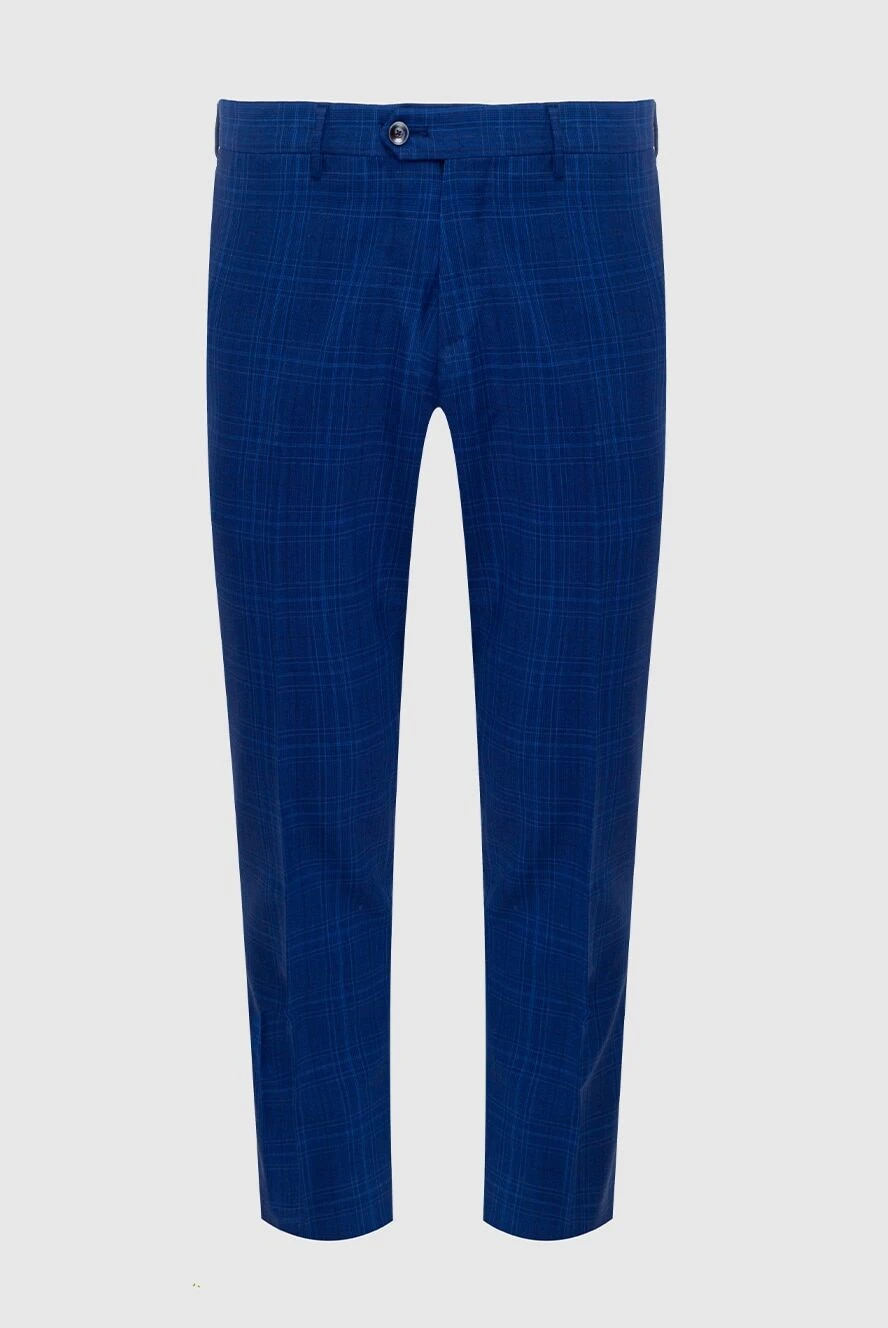 Sartoria Latorre man men's blue wool trousers купить с ценами и фото 162277 - photo 1