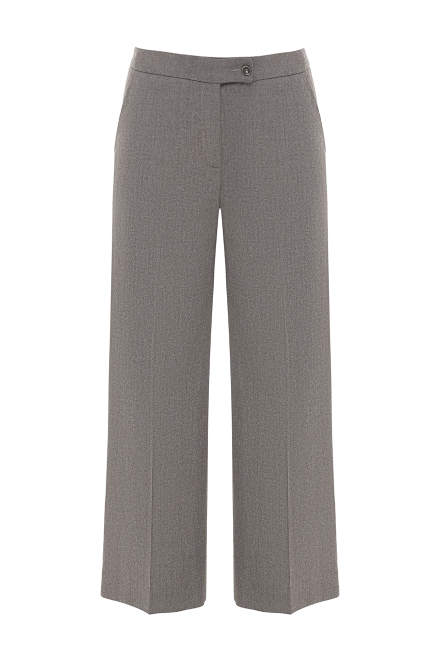 Rocco Ragni брюки женские классические серые свободного кроя 162304 - фото 1