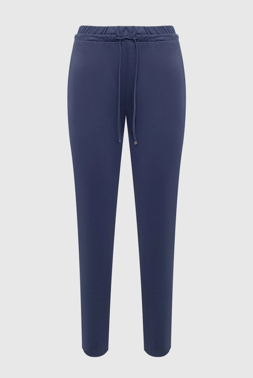 D.Exterior woman blue polyester trousers for women купить с ценами и фото 162331 - photo 1