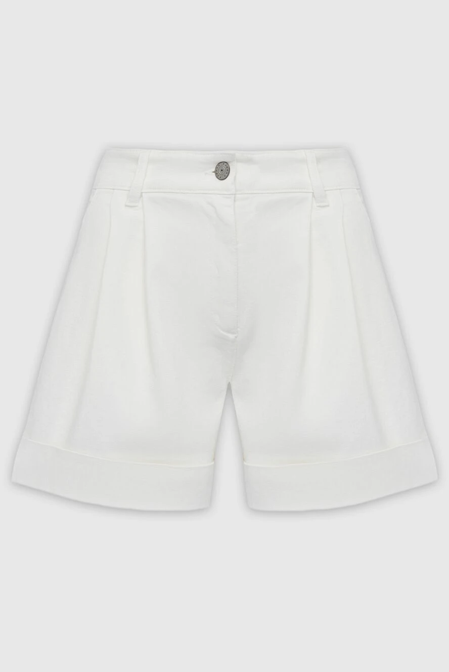 P.A.R.O.S.H. woman white cotton shorts for women купить с ценами и фото 162395 - photo 1