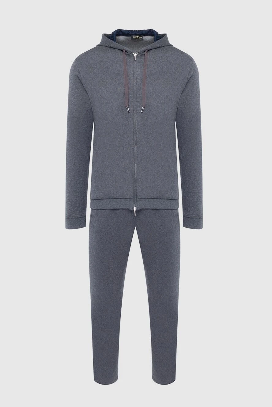 Cesare di Napoli man gray men's cotton sports suit купить с ценами и фото 162514 - photo 1