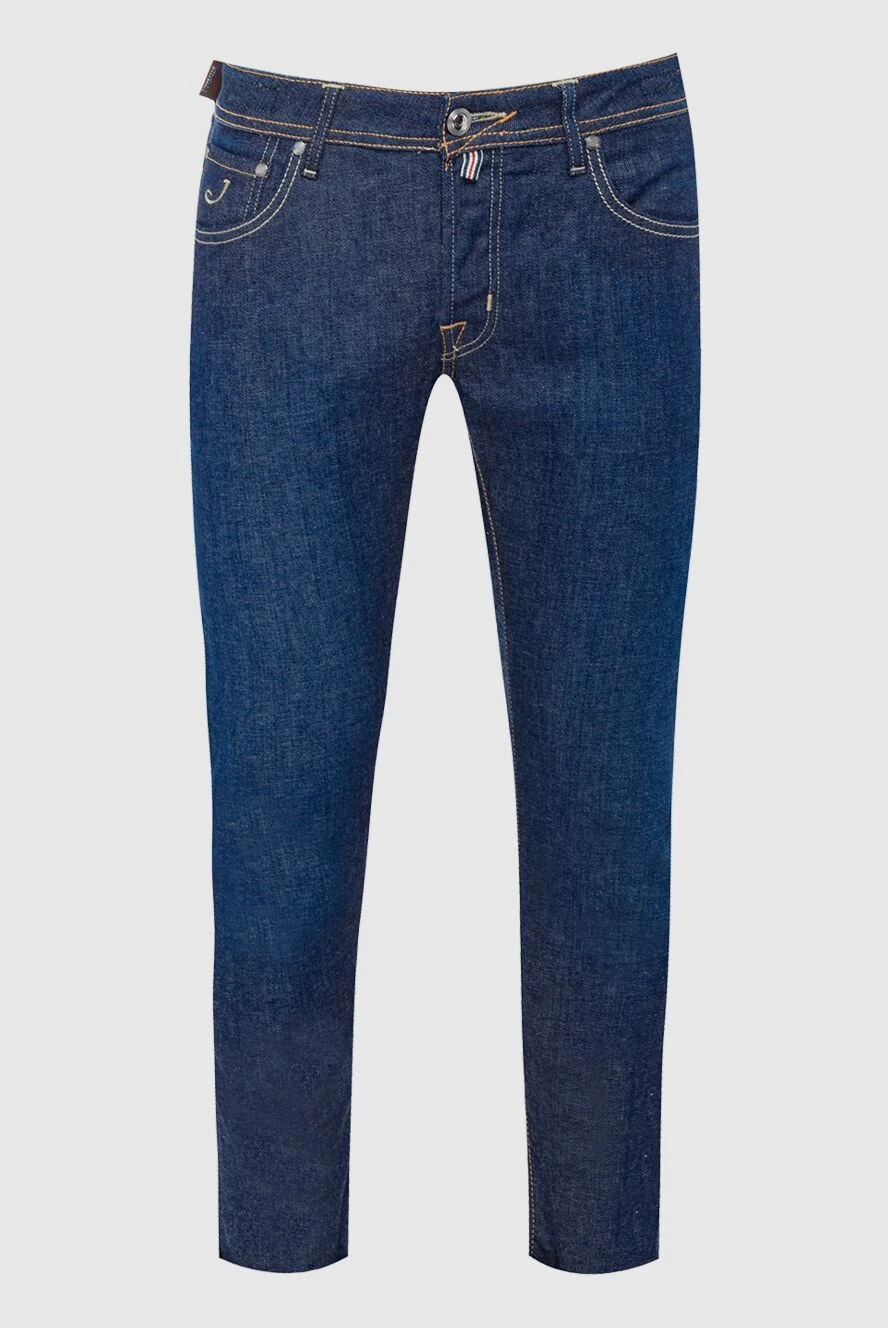 Jacob Cohen man blue cotton jeans for men купить с ценами и фото 162536 - photo 1