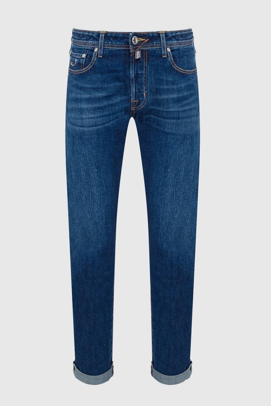 Jacob Cohen man blue cotton jeans for men купить с ценами и фото 162540 - photo 1