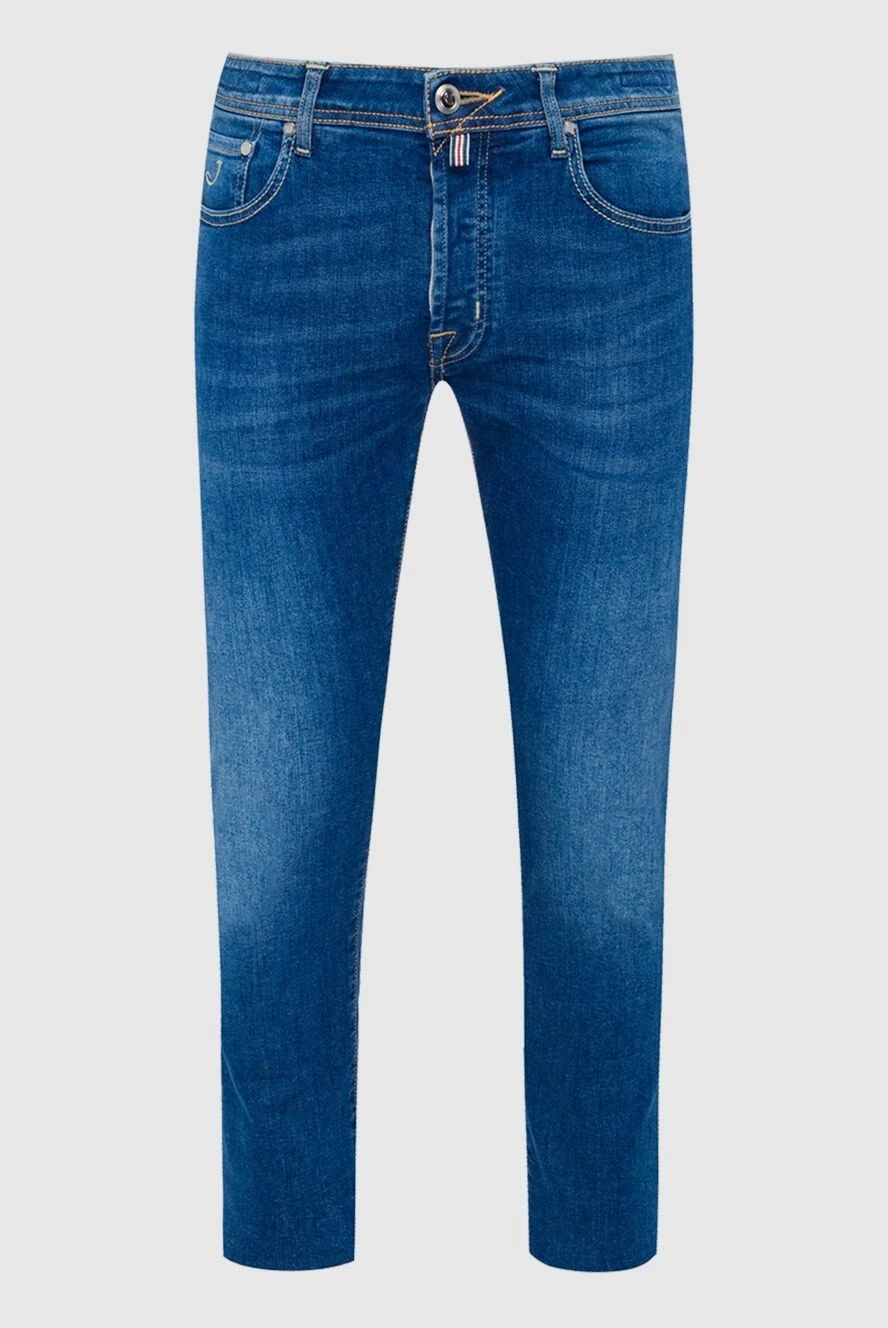 Jacob Cohen man blue cotton jeans for men купить с ценами и фото 162541 - photo 1