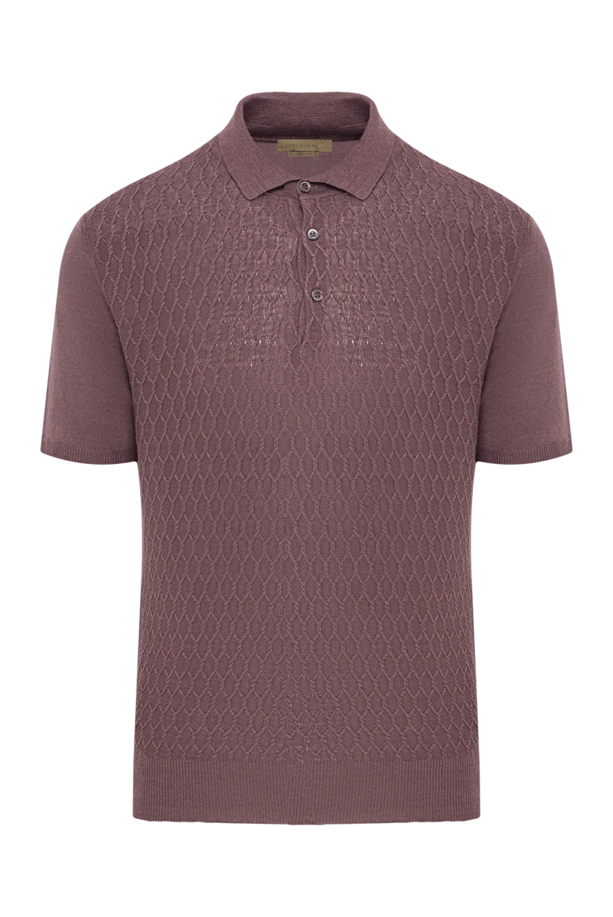 Corneliani поло из хлопка с объемным ромбовидным узором
162581 - фото 1