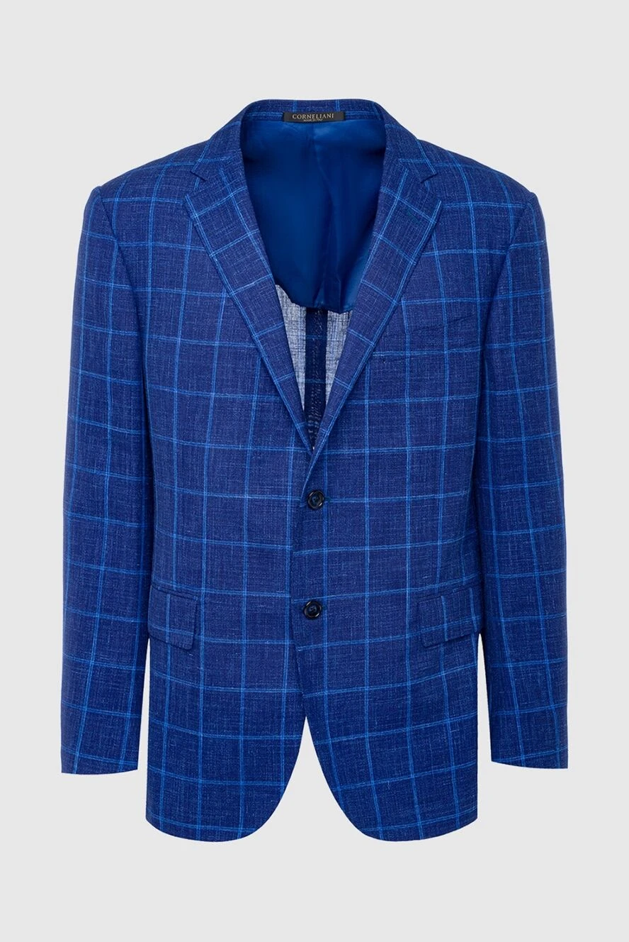 Corneliani man jacket blue for men купить с ценами и фото 162587 - photo 1