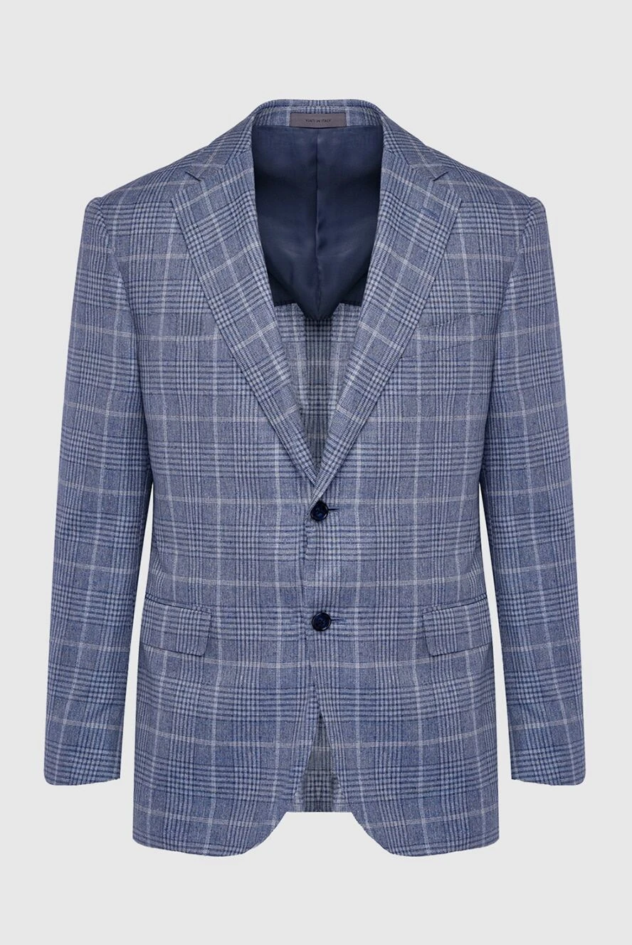 Corneliani man men's gray silk jacket купить с ценами и фото 162588 - photo 1