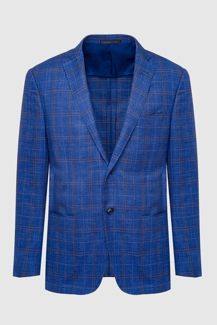 Corneliani man jacket blue for men купить с ценами и фото 162590 - photo 1