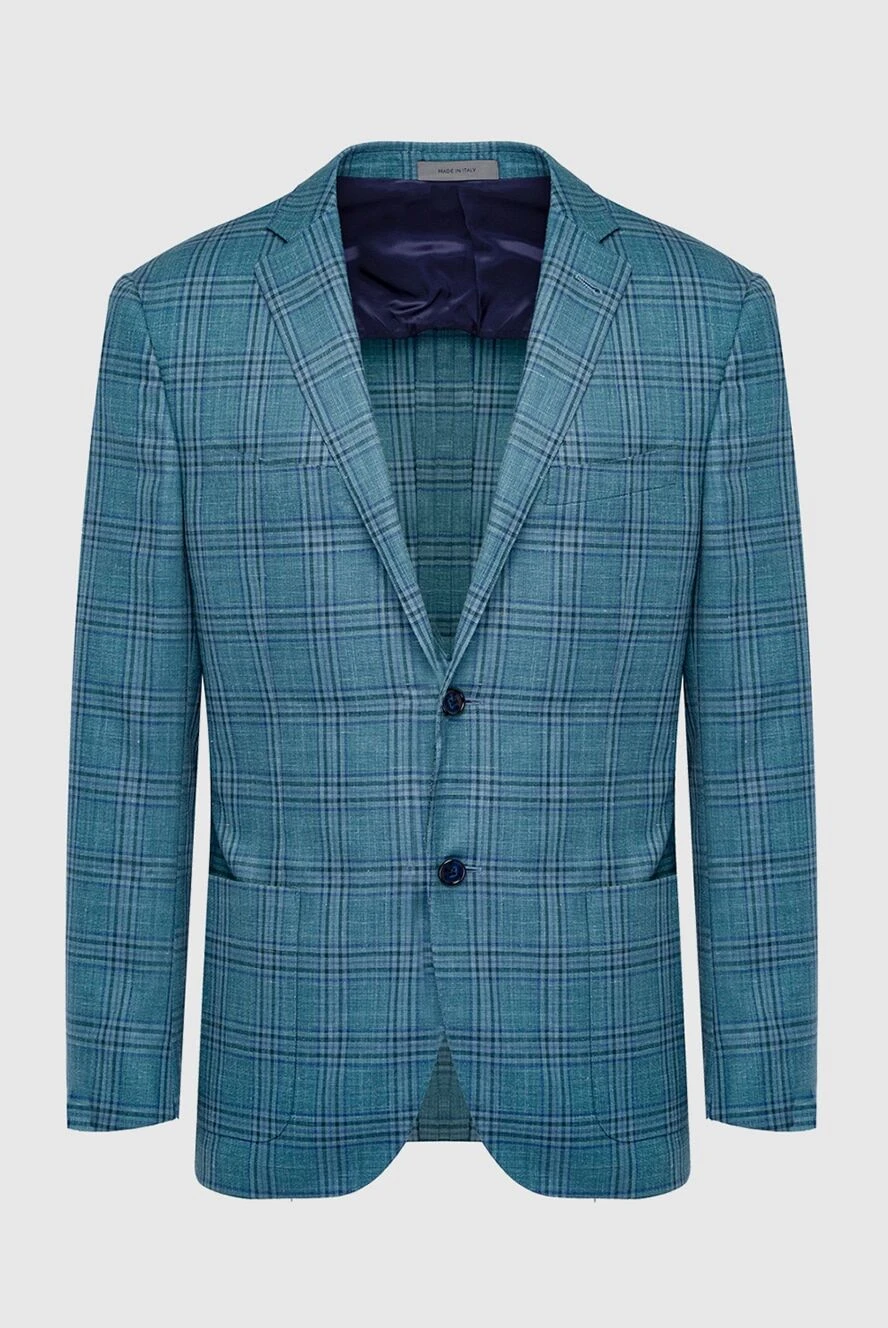 Corneliani man men's blue jacket купить с ценами и фото 162592 - photo 1