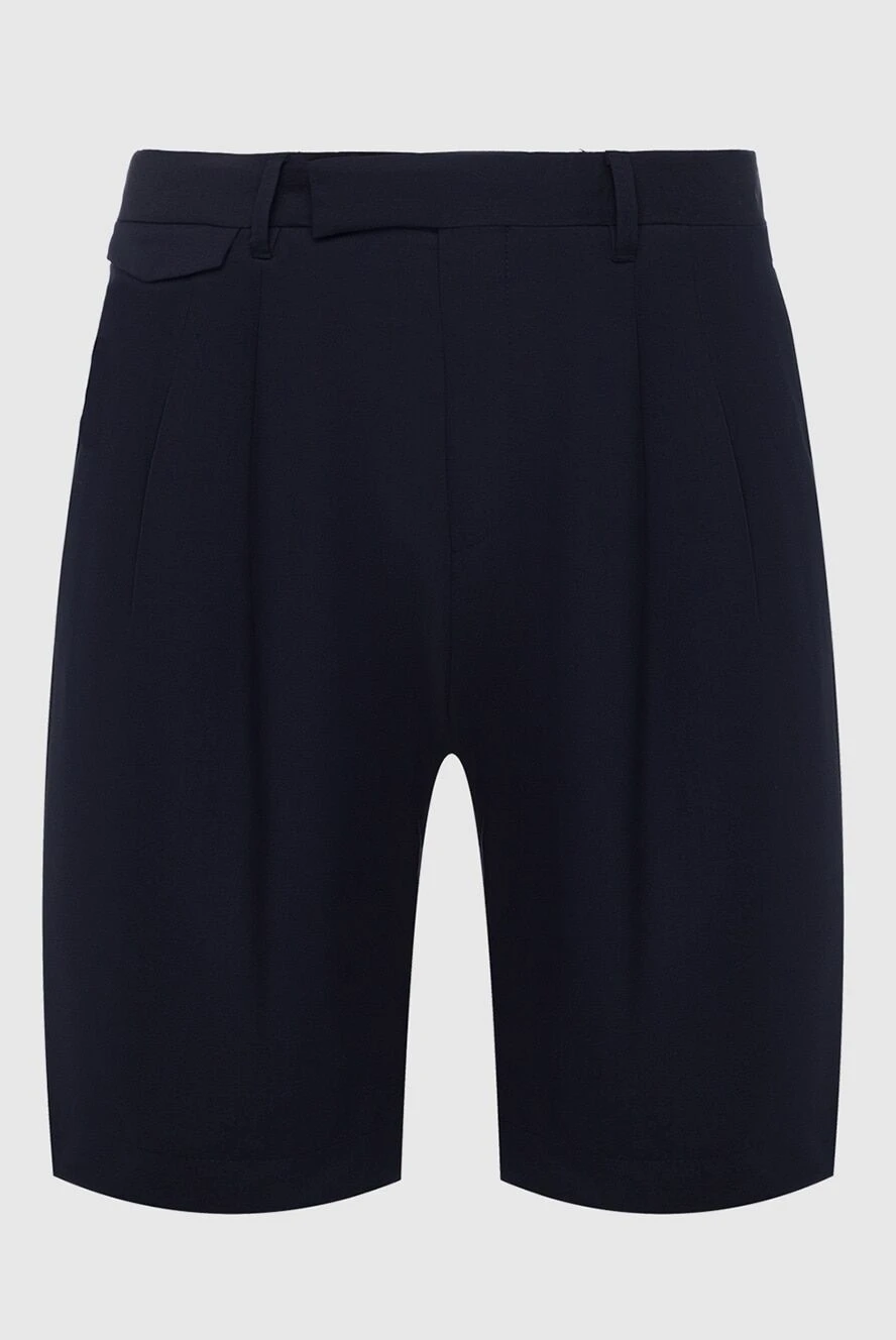 Corneliani man blue wool shorts for men купить с ценами и фото 162602 - photo 1