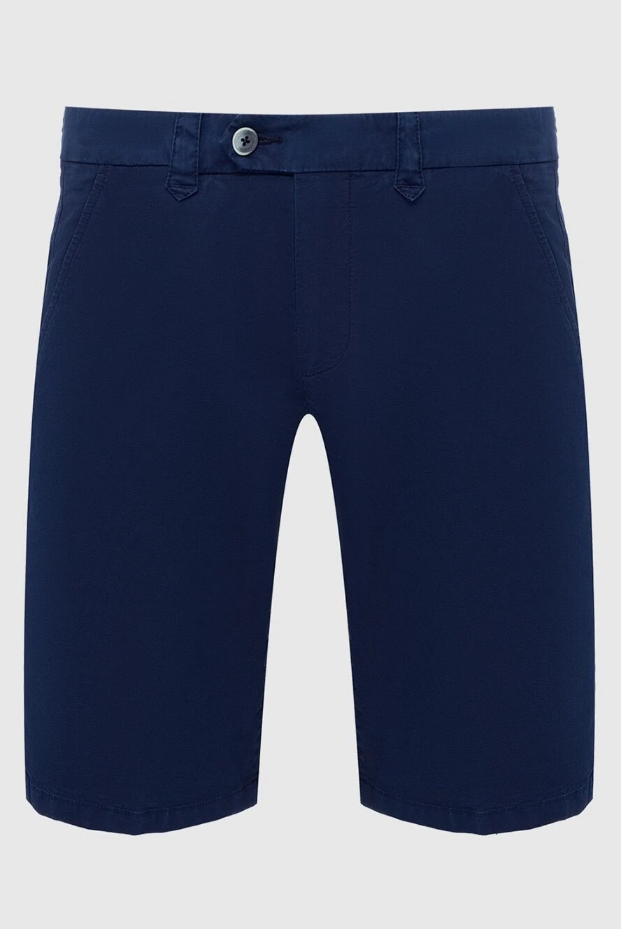 Corneliani man blue cotton shorts for men купить с ценами и фото 162606 - photo 1