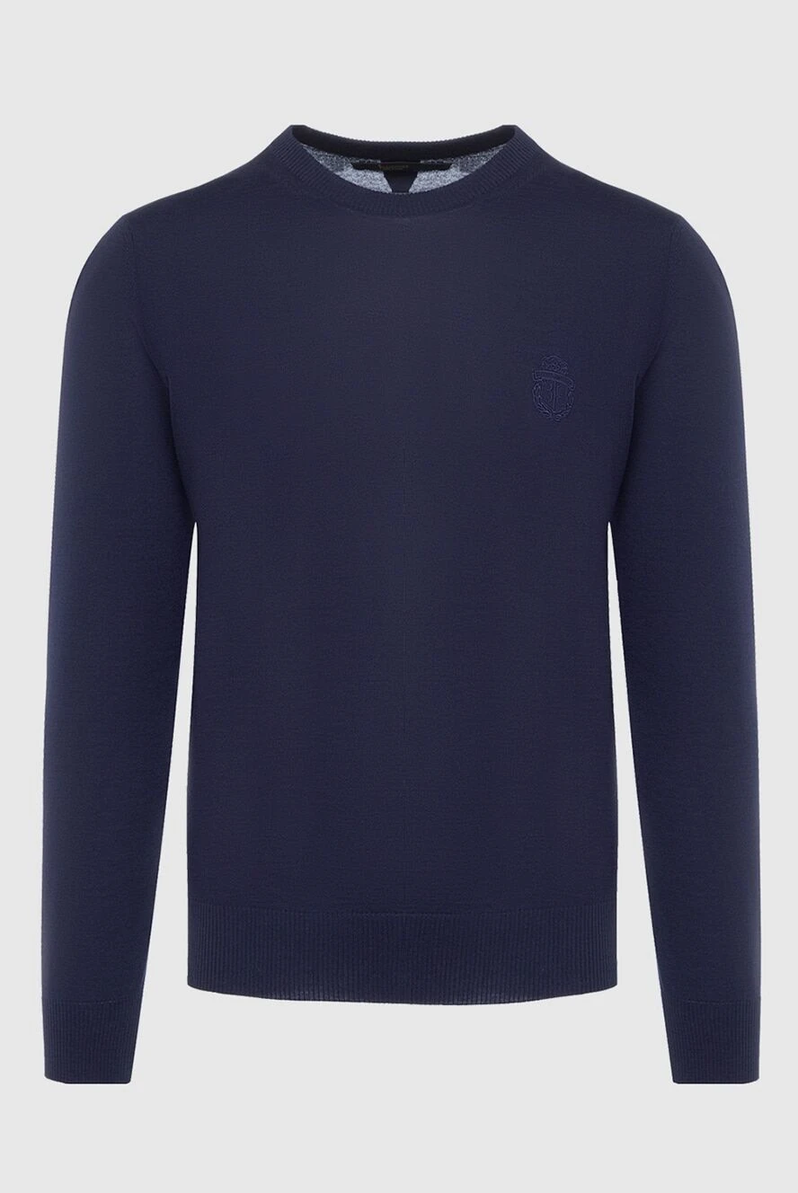 Billionaire man wool jumper blue for men купить с ценами и фото 162612 - photo 1