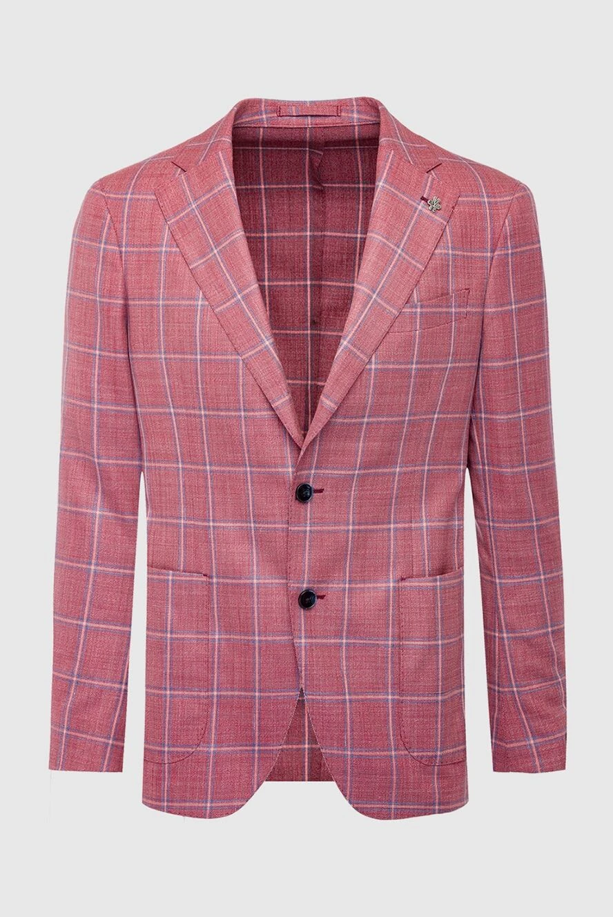 Lubiam man pink wool jacket for men купить с ценами и фото 162698 - photo 1