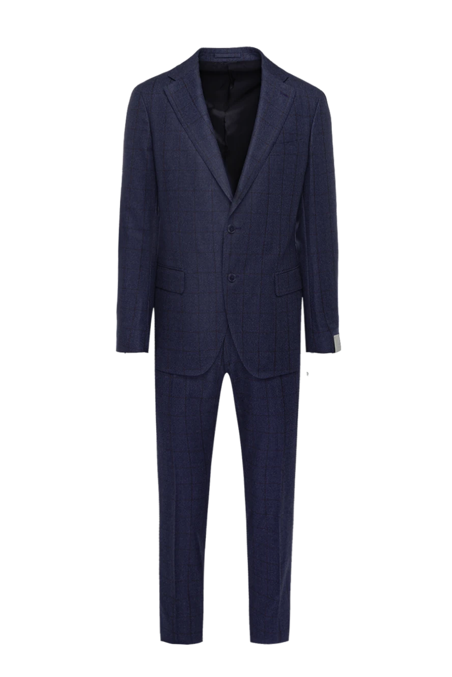 Lubiam man men's suit made of wool, blue 162713 - photo 1