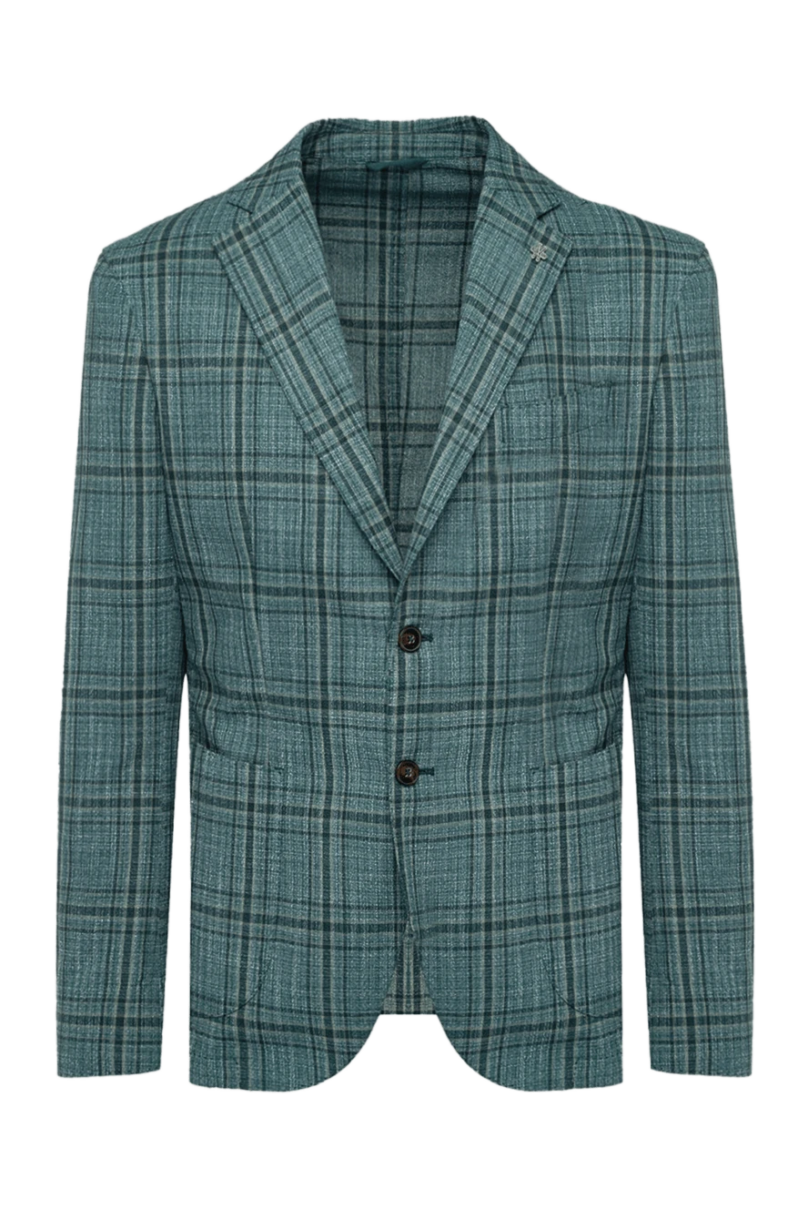Lubiam пиджак из хлопка и полиэстера зеленый мужской 162714 - фото 1