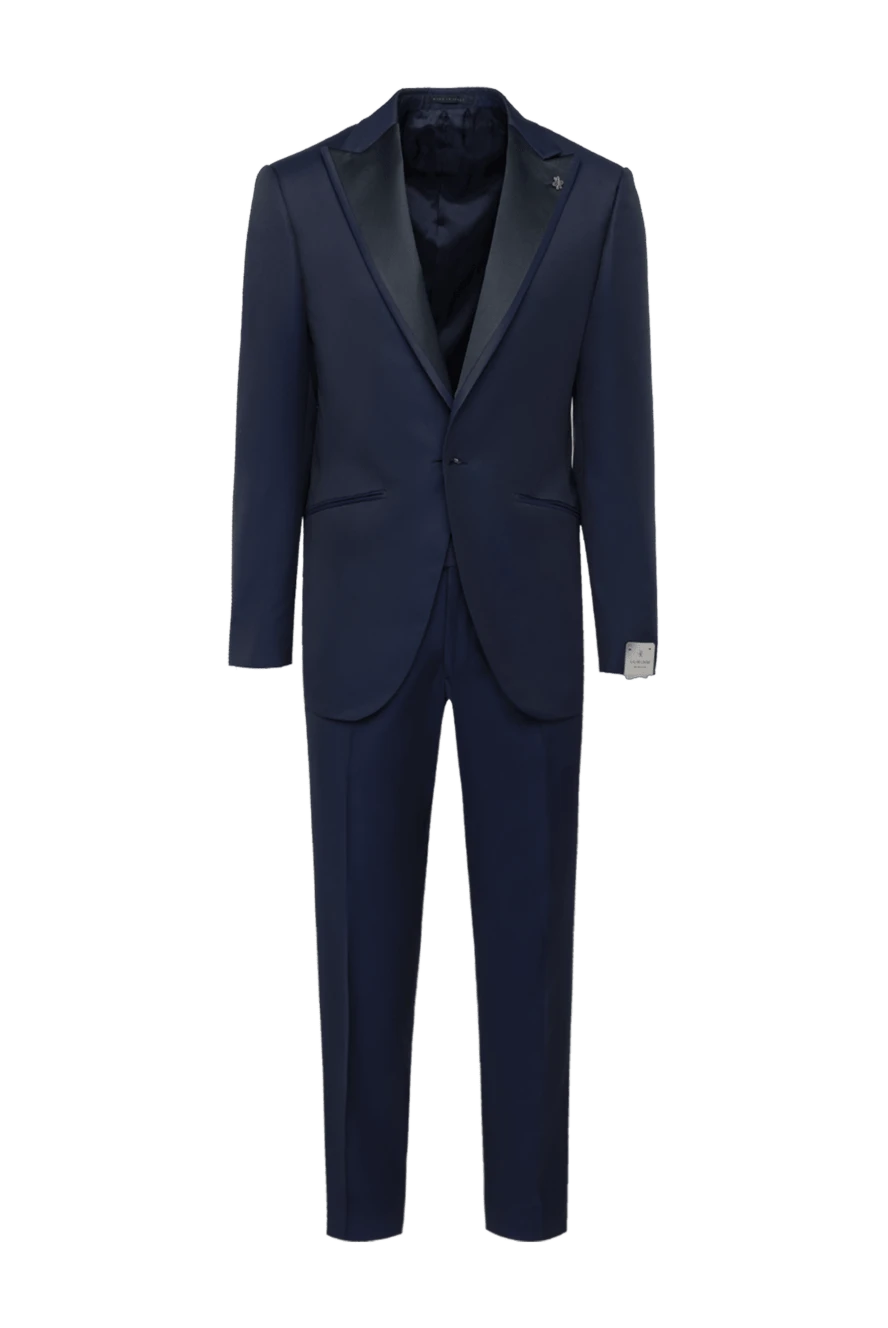 Lubiam табиғи жүннен жасалған смокинг көк 162721 - фото 1