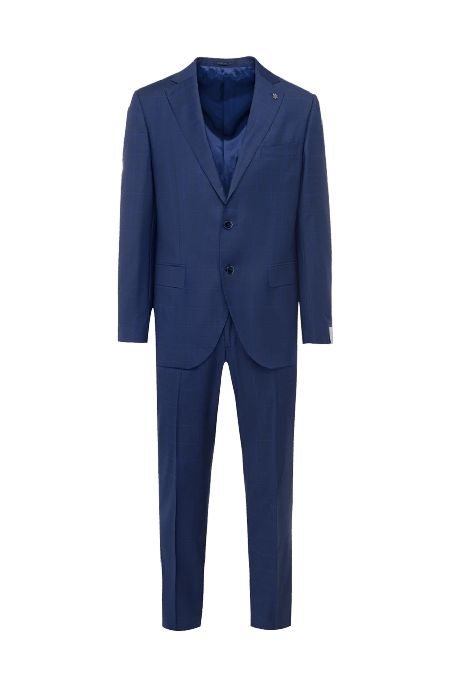 Lubiam костюм шерстяной приталенного силуэта в синюю клетку
162739 - фото 1